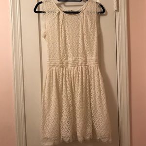 Lace effect Spring/Summer sleeveless dress